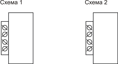 Схематические обозначения воздухоприемных и смесительных секций.