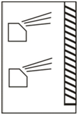 Схематичное изображение секции ультразвукового увлажнения центрального кондиционера.