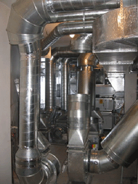 Система вентиляции, смонтированная на одном из объектов